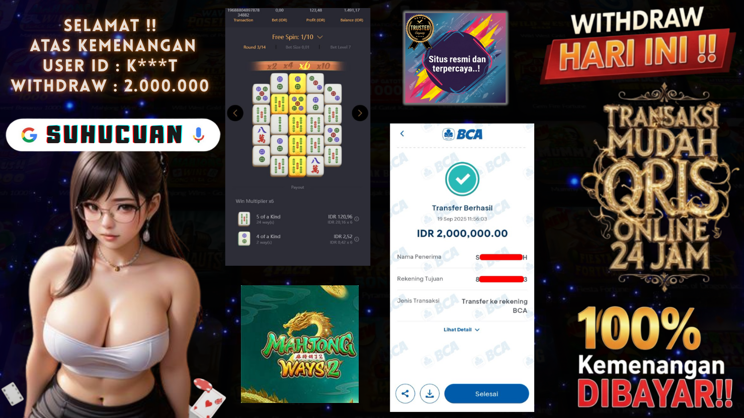 SUHUCUAN JACKPOT SLOT MAHJONG WAYS 2